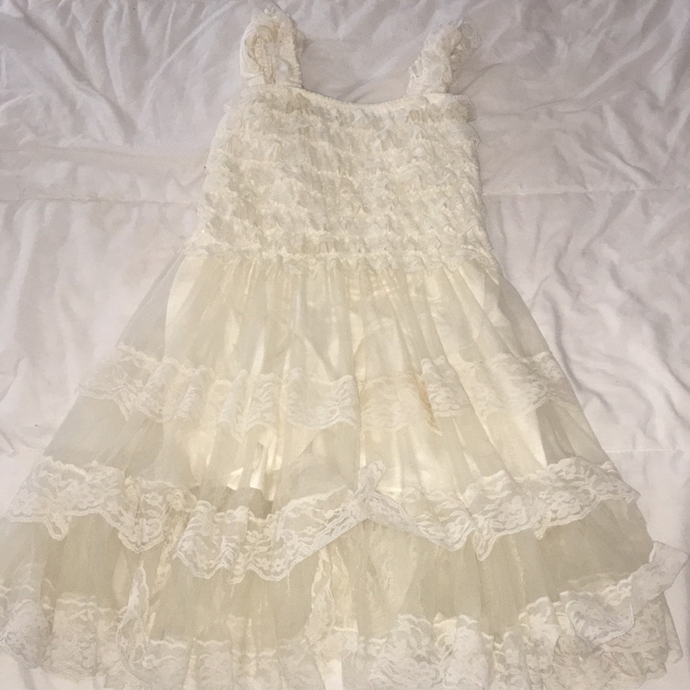 Vintage White/Cream Lace Dress